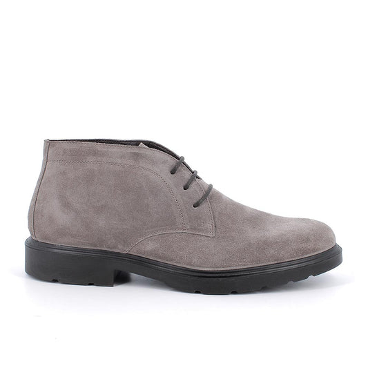 Polacchine IGI&CO scarpa da uomo casual MADE IN ITALY in camoscio special fango