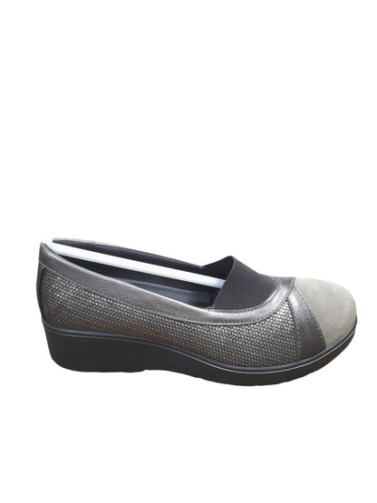 Mocassino ENVAL SOFT scarpa donna MADE IN ITALY linea confort camoscio beige/taupe