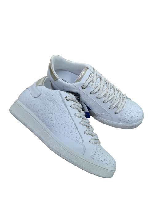 Sneakers IGI&CO scarpa sportiva donna MADE IN ITALY in pelle/nappa soft bianco bucato