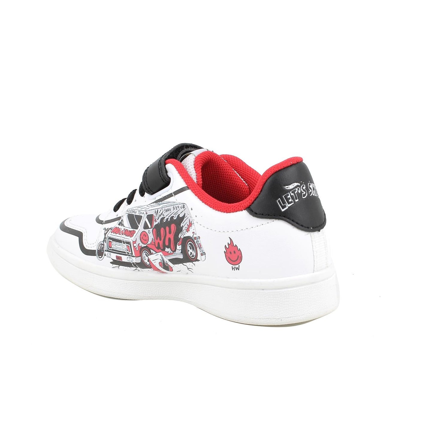 Sneakers PRIMIGI HOT WHEELS MATTEL scarpa ginnastica da bambino in pelle bianca