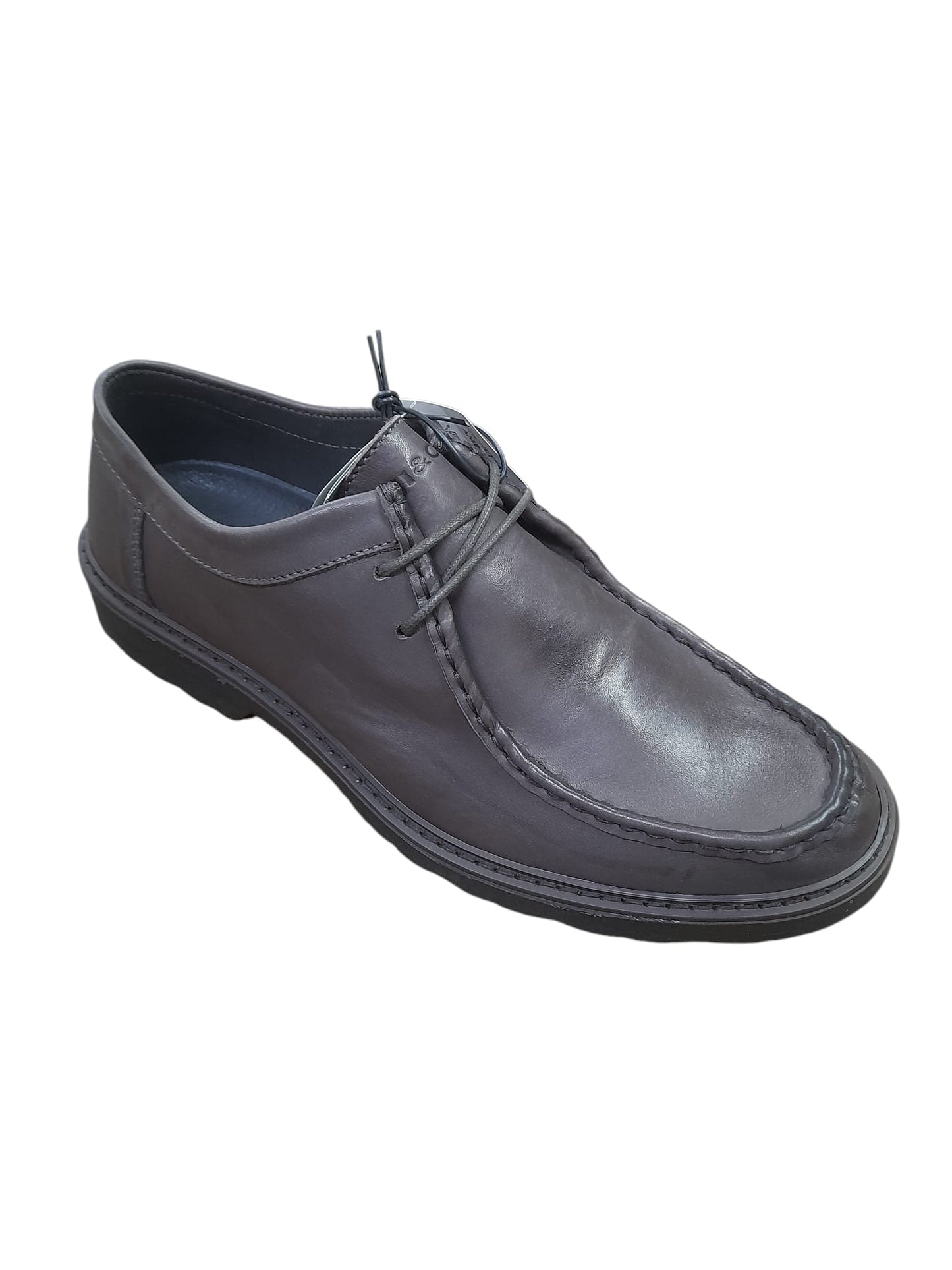 Scarpa IGI&CO stringata uomo MADE IN ITALY pelle/vitello morbido alfa testa di moro