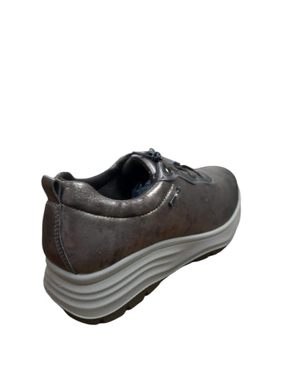 Sneakers ENVAL SOFT scarpa donna MADE IN ITALY tessuto TEKFIT strech taupe laminato
