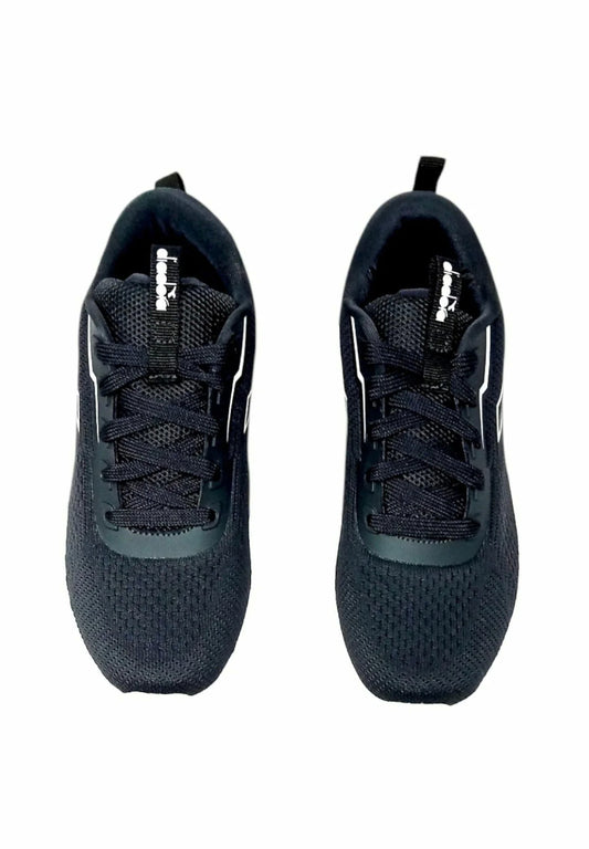 Sneakers DIADORA PIPER scarpa ginnastica running da uomo in tessuto nero Black/sand