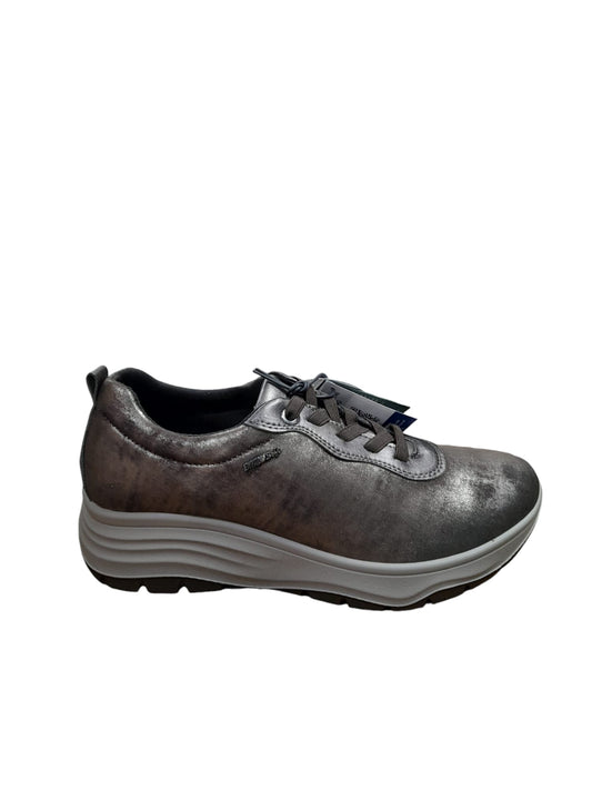 Sneakers ENVAL SOFT scarpa donna MADE IN ITALY tessuto TEKFIT strech taupe laminato