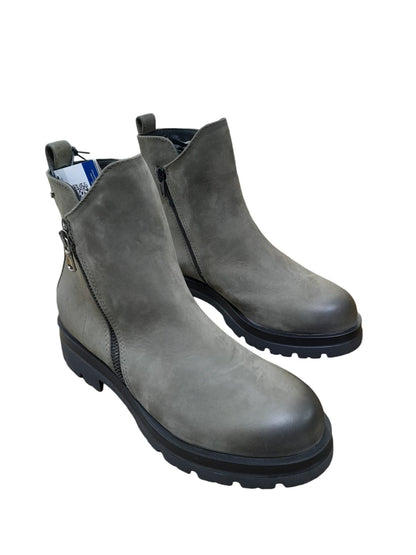 Tronchetto IGI&CO stivale donna MADE IN ITALY in nabuk soft verde militare
