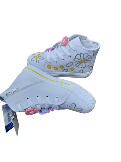 Scarpa PRIMIGI SPORT scarpa ginnastica bambina a colletto rialzato tela canvas bianco
