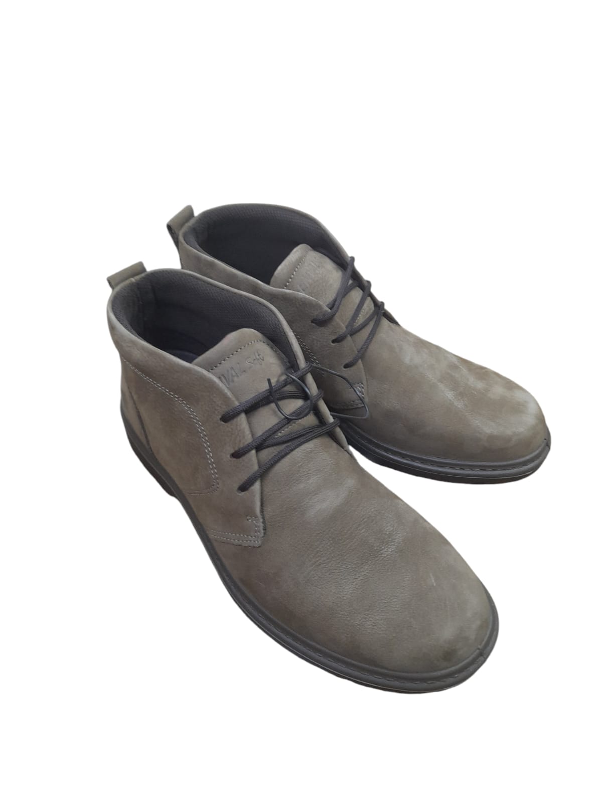 Polacchine ENVAL SOFT scarpa casual da uomo MADE IN ITALY in nabuk gum fango chiaro