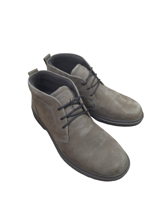 Polacchine ENVAL SOFT scarpa casual da uomo MADE IN ITALY in nabuk gum fango chiaro