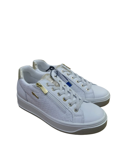 Sneakers IGI&CO scarpa sportiva da donna MADE IN ITALY in pelle di nappa soft bianco