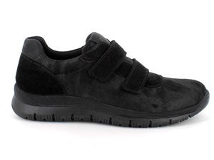 Scarpa linea confort ENVAL SOFT morbida uomo MADE IN ITALY tessuto/nabuk tekfit nero
