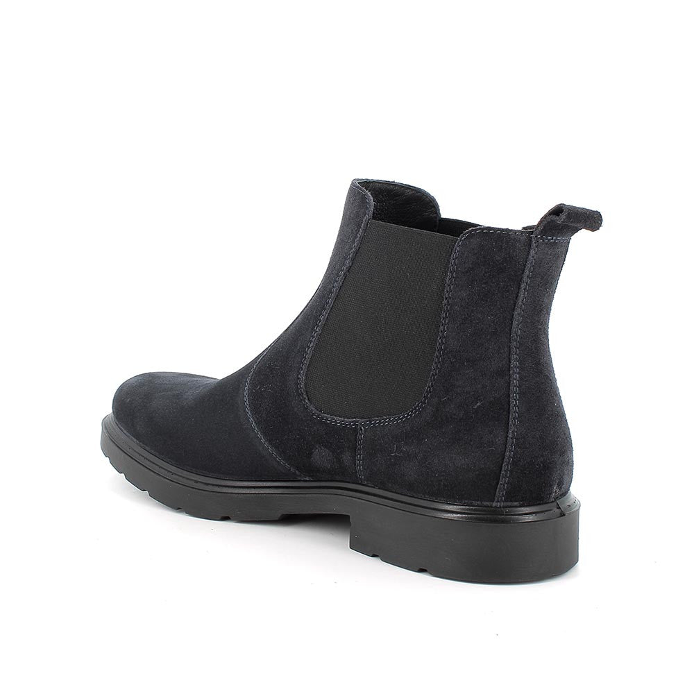 Stivaletto IGI&CO scarpa uomo Beatles MADE IN ITALY camoscio trend blu notte Slip-on