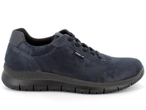 Mocassino sneakers ENVAL SOFT scarpa da uomo MADE IN ITALY in nabuk tecnico blu