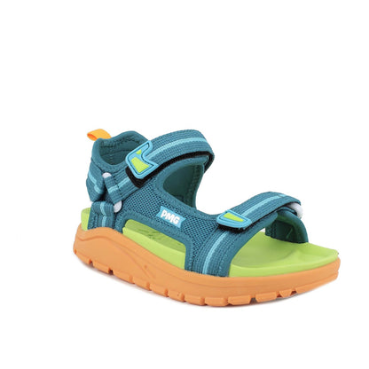 Sandalo PRIMIGI SPORT sportivo da bambino in tela tecnica verde acqua