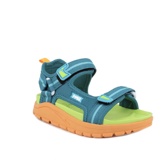Sandalo PRIMIGI SPORT sportivo da bambino in tela tecnica verde acqua