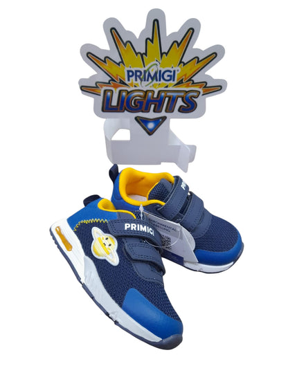 Sneakers PRIMIGI SPORT LIGHTS scarpa ginnica bambino primi passi tessuto e pelle blu