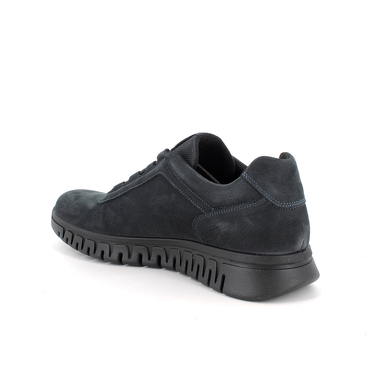 Scarpa uomo IGI&CO sneakers MADE IN ITALY in nabuk gum blu scuro