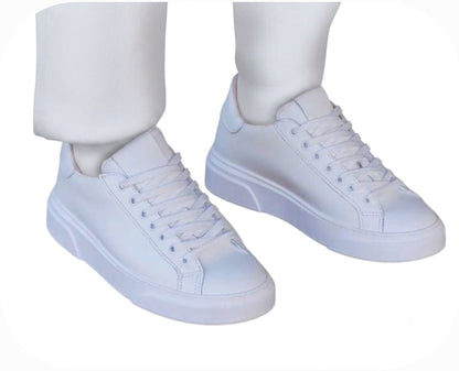 Sneakers Concept Milano scarpa sportiva uomo in pelle bianco
