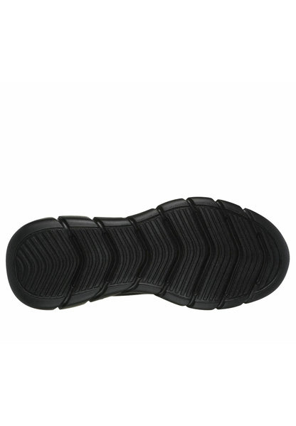 SKECHERS BOBS FLEX CHILL FLEX Vegan scarpa running da uomo in tessuto tecnico nero