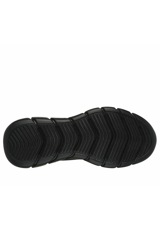 SKECHERS BOBS FLEX CHILL FLEX Vegan scarpa running da uomo in tessuto tecnico nero