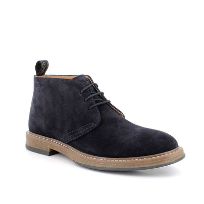 Polacchine uomo IGI&CO scarpa casual MADE IN ITALY in camoscio blu notte