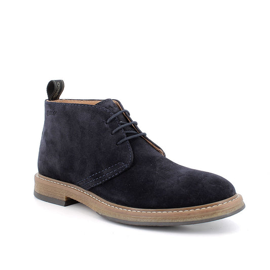 Polacchine uomo IGI&CO scarpa casual MADE IN ITALY in camoscio blu notte