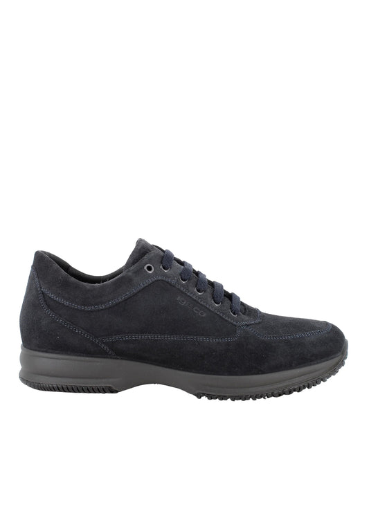Scarpa IGI&CO Interactive uomo MADE IN ITALY in Camoscio blu notte