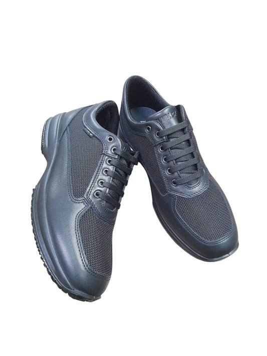 Sneaker ENVAL SOFT scarpa uomo MADE IN ITALY INTERACTIVE pelle/nappa soft e rete nero