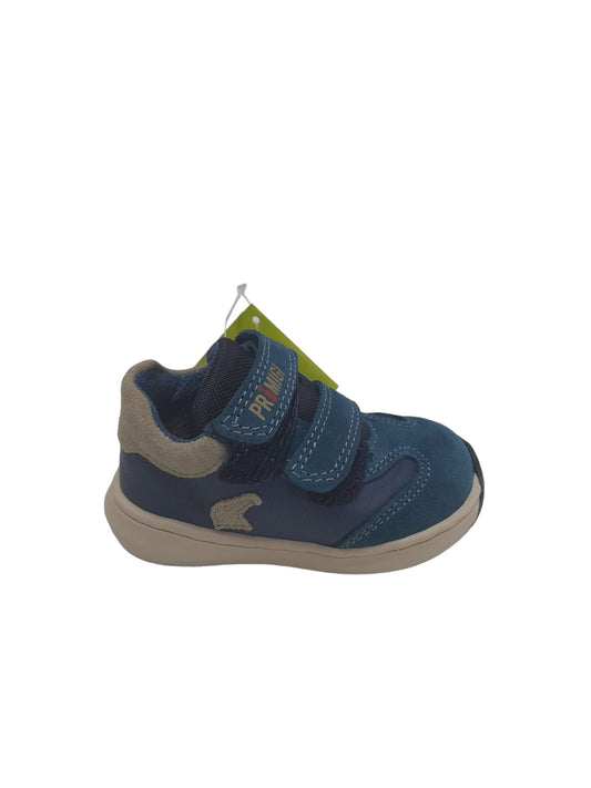 Sneaker PRIMIGI scarpa primi passi da bambino pelle di capra e scamosciato blu