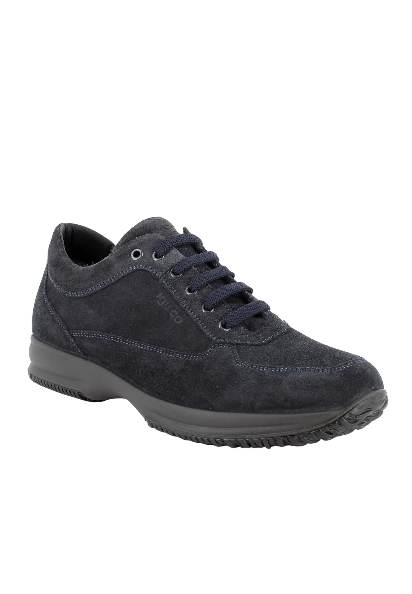 Scarpa IGI&CO Interactive uomo MADE IN ITALY in Camoscio blu notte