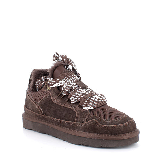 Sneakers IGI&CO scarpa sportiva low MADE IN ITALY in scamosciato testa di moro
