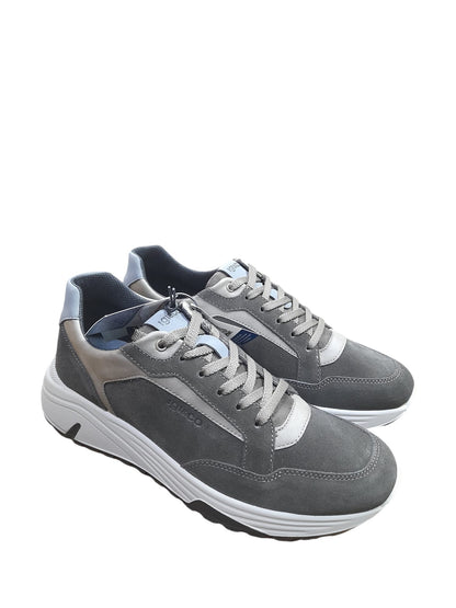 Sneaker IGI&CO scarpa uomo MADE IN ITALY camoscio special caffe scuro con MEMORY FOAM