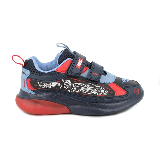 Sneakers PRIMIGI HOT WHEELS MATTEL scarpa ginnastica in pelle blu con luci