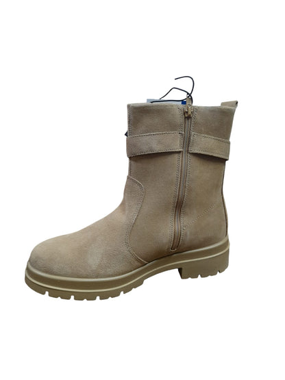 Tronchetto ENVAL SOFT stivaletto donna MADE IN ITALY in camoscio super beige caramel