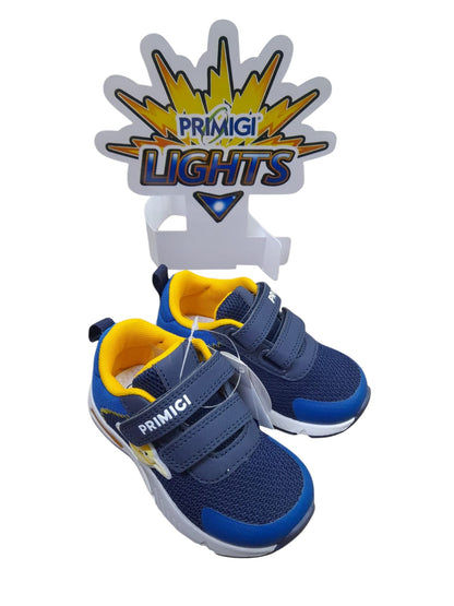 Sneakers PRIMIGI SPORT LIGHTS scarpa ginnica bambino primi passi tessuto e pelle blu