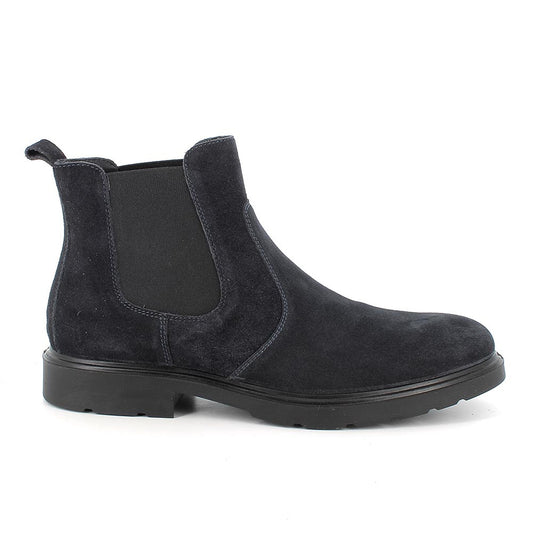 Stivaletto IGI&CO scarpa uomo Beatles MADE IN ITALY camoscio trend blu notte Slip-on
