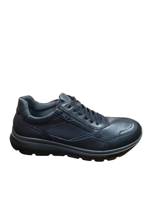 Sneakers IGI&CO scarpa sportiva uomo MADE IN ITALY in pelle/nappa soft nero