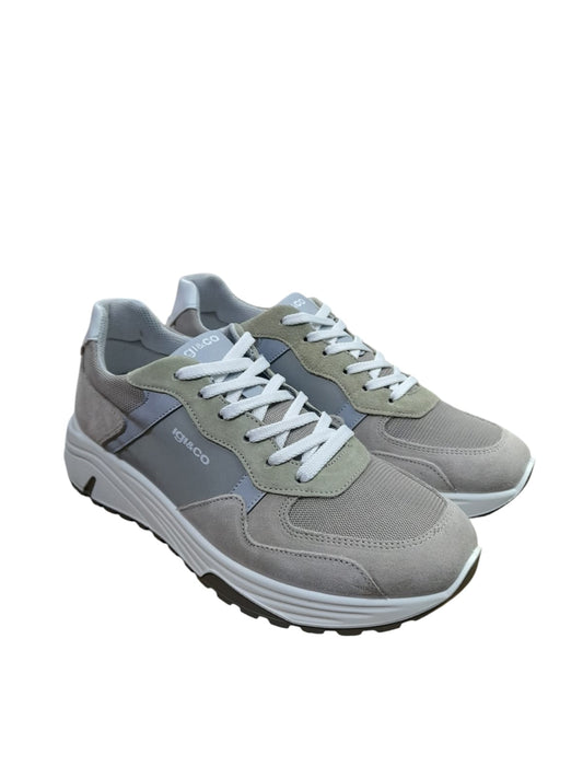 Sneakers IGI&CO scarpa sportiva MADE IN ITALY uomo in camoscio beige e Memory Foam