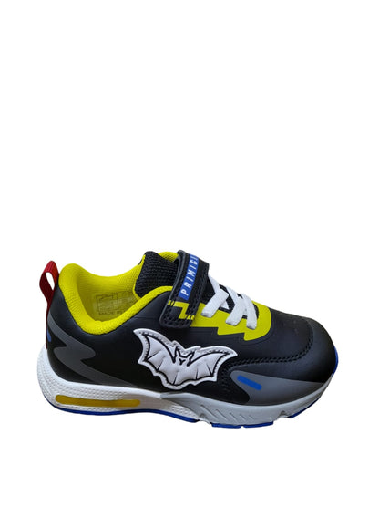 Scarpa PRIMIGI SPORT LIGHTS ginnastica bambino primi passi a luci bambino pelle nero