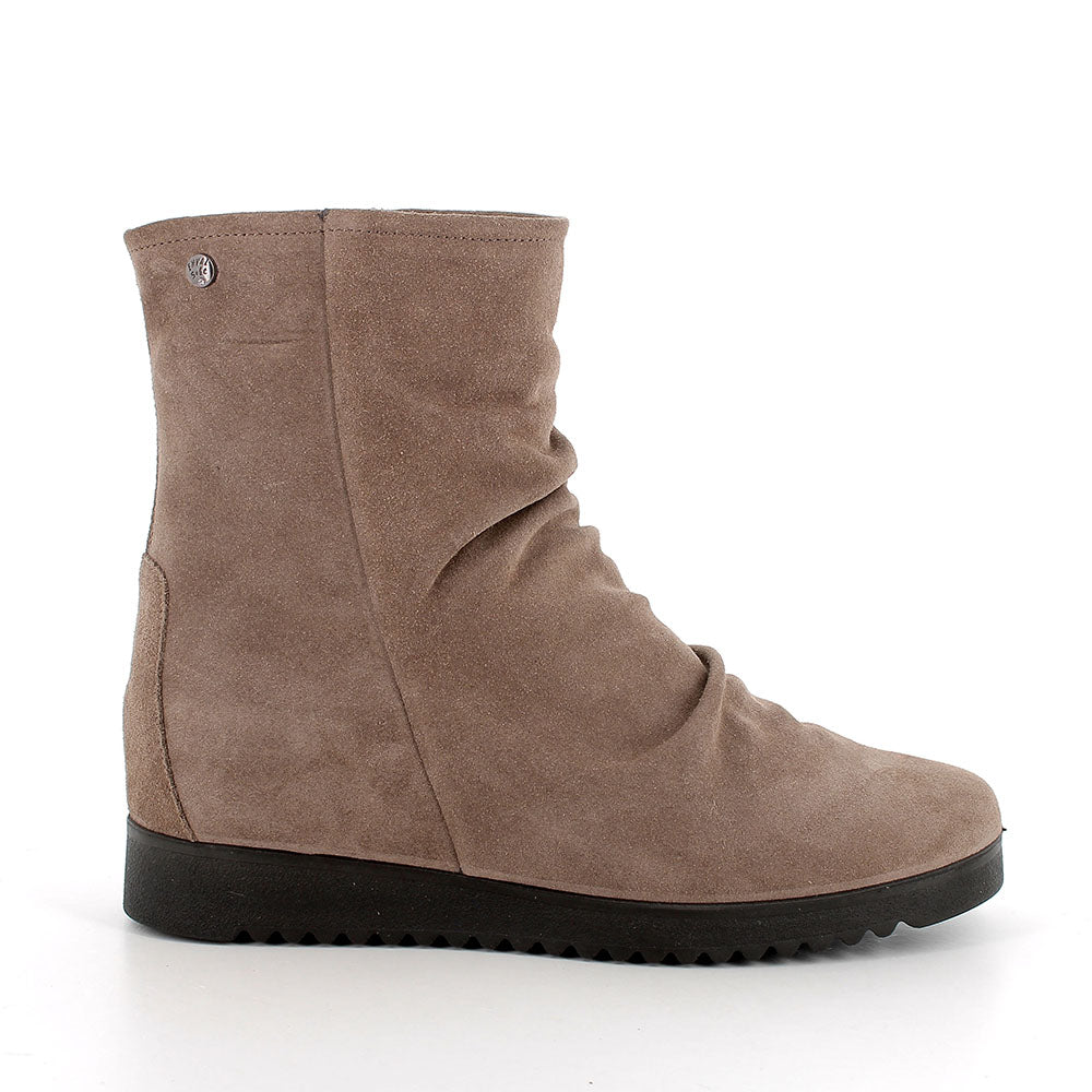Tronchetto ENVAL SOFT stivale donna MADE IN ITALY camoscio super stropicciata fango
