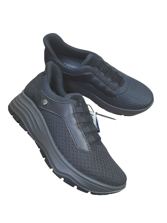 Scarpa ENVAL SOFT Slip-Ins confort MADE IN ITALY da donna in tessuto Flyknit nero