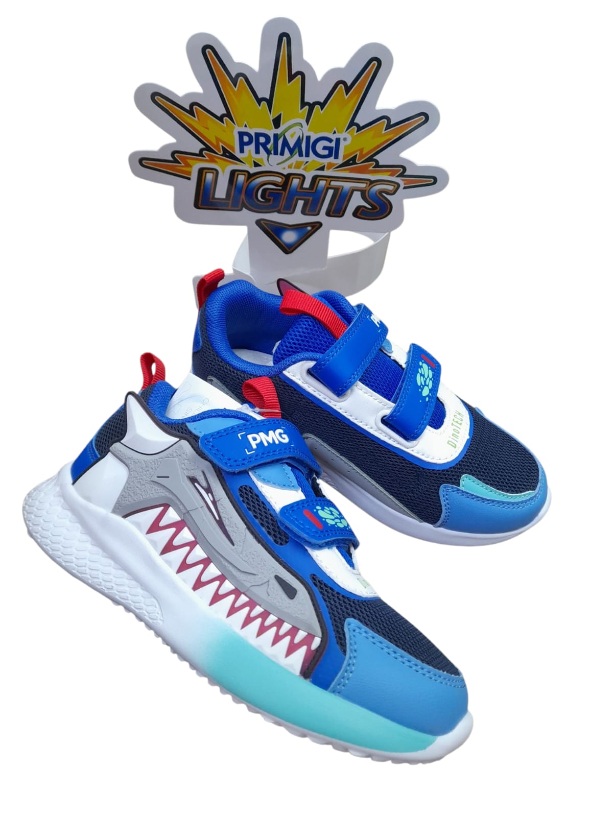 Sneakers PRIMIGI SPORT LIGHTS scarpa ginnastica da bambino in tessuto blu e azzurro