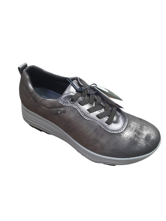 Sneakers ENVAL SOFT scarpa donna MADE IN ITALY tessuto TEKFIT strech taupe laminato