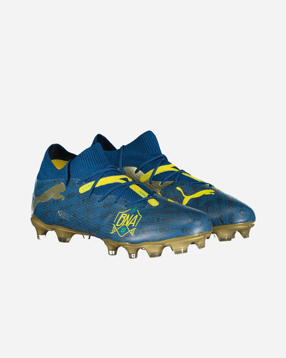Scarpe da calcio FUTURE 7 NEYAMAR Jr MATH BNA FG/AG uomo in pelle blu e giallo