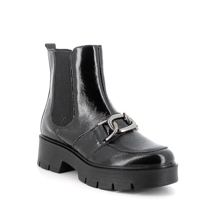 Anfibio IGI&CO scarponcino donna MADE IN ITALY in naplak nero