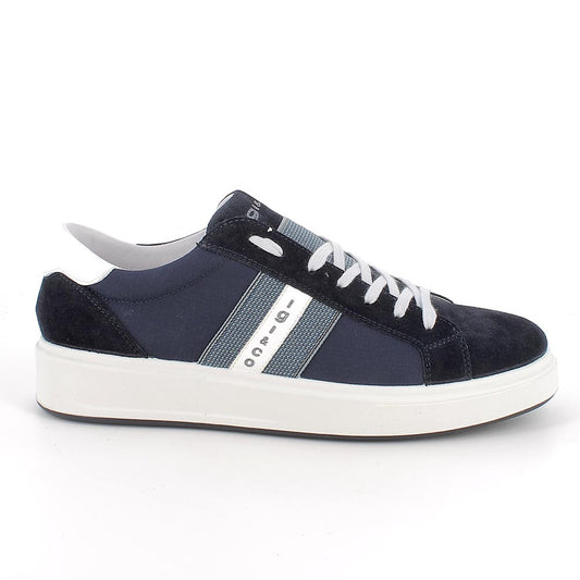Sneakers IGI&CO scarpa sportiva uomo MADE IN ITALY in scamosciato e tessuto blu notte