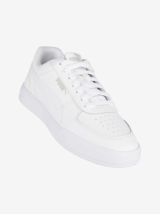 Sneaker PUMA CAVEN 2.0 JR scarpa da ginnastica da ragazzo in pelle bianco