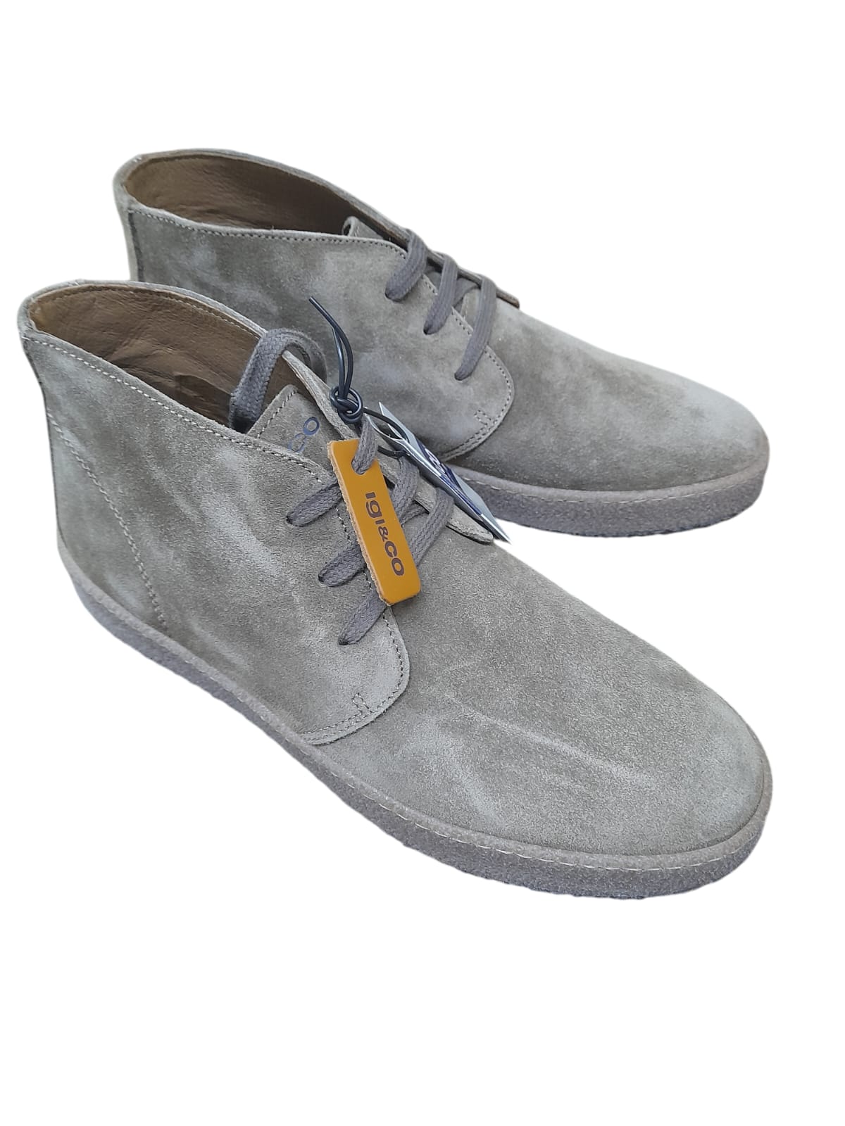 Polacchine IGI&CO scarpa da uomo casual MADE IN ITALY in camoscio special camel