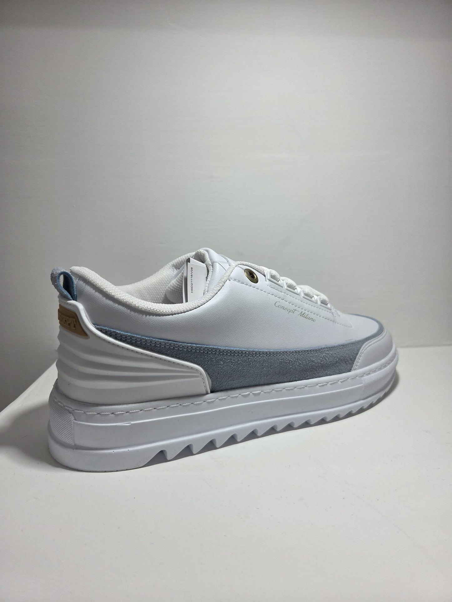 Sneakers Concept Milano scarpa sportiva uomo in pelle bianco