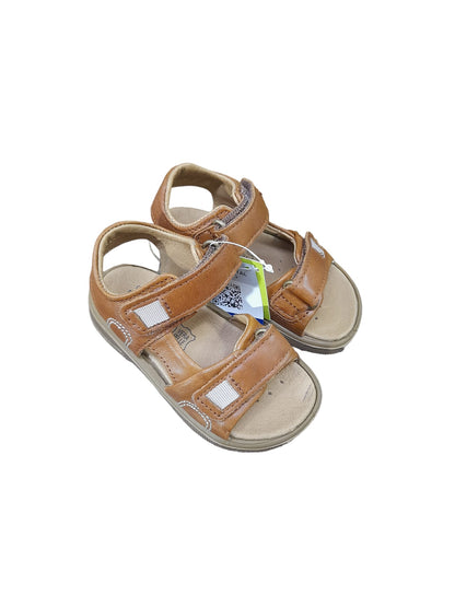 Sandalo PRIMIGI scarpa da bambino PRIMI PASSI in Pelle/vitello anticato cognac