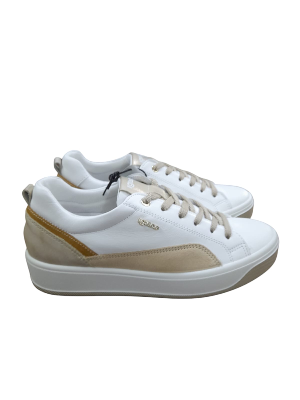Sneakers IGI&CO scarpa sportiva donna MADE IN ITALY in pelle/nappa soft bianco